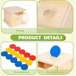Montessori Coin Box with Drawer